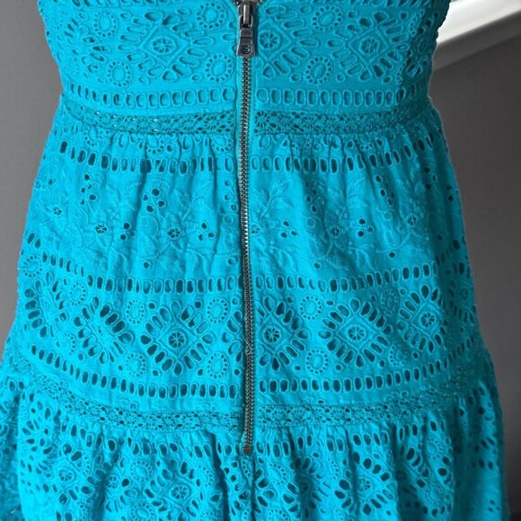 NWOT! ALICE + OLIVIA Beautiful Eyelet Boho Cotton Dress - Size 0 - Picture 6 of 8
